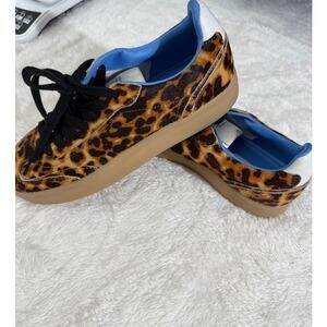 Steve Madden Cowhair Leopard Print Size 9M Low top Sneaker 49498654